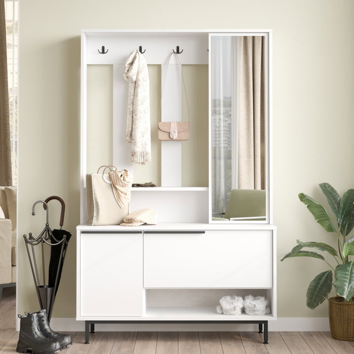 Hanah Home On11-W Perchero de Recibidor Blanco